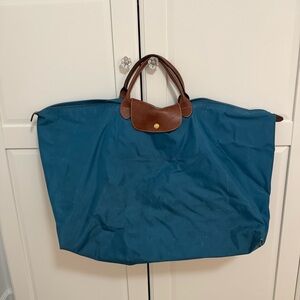 Large blue Langchamp Tote Bag
